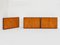 Aparadores y armario esquinero con puertas de cuero coñac patchwork de Tito Agnoli para Poltrona Frau, Italia, 1973. Juego de 3, Imagen 1