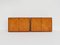 Aparadores y armario esquinero con puertas de cuero coñac patchwork de Tito Agnoli para Poltrona Frau, Italia, 1973. Juego de 3, Imagen 2
