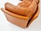 Modular Sofas in Cognac Coated Leather by Tito Agnoli for Poltrona Frau, Italy, 1973, Set of 5, Image 4