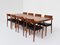 Teak Extendable Table with Chairs Model 77 by Niels Otto Møller for Mk Craftmanship, Denmark, 1959, Set of 9, Image 1