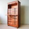 Industrial Portuguese Oak Tambour Door Filing Cabinet from Olaio, 1940s 2