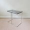 Chromed Metal and Smoked Glass Side Table, 1970s 2