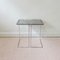 Chromed Metal and Smoked Glass Side Table, 1970s 8