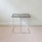 Chromed Metal and Smoked Glass Side Table, 1970s, Image 8