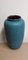 Vintage German Vase in Ceramic with Turquoise Blue Glaze from Carstens, 1970s 2