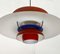 Suspension Ph 5 Mid-Century Rouge par Poul Henningsen pour Louis Poulsen, Danemark, 1960s 22