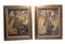 Harquebusier Angels, 1960s, Oil on Canvas Paintings, Framed, Set of 2 1