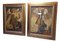 Harquebusier Angels, 1960s, Oil on Canvas Paintings, Framed, Set of 2 3
