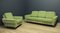 Vintage Green Sofa and Armchair, 1950s, Set of 2 14
