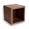 Walnut Diagonals Cube by Noah Spencer, Image 1