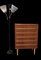 Dreiarmige Stehlampe aus schwarzem Metall & Messing, 1950er, 4 . Set 3