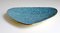 Vintage Brass and Turquoise Blue Enamel Bowl, 1960s 3