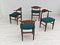Danish Table and Chairs by Henning Kjærnulf, 1960s, Set of 5 19