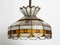 Large Italian Poliarte Glass Ceiling Lamp, 1960s, Image 1