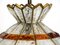 Lampada da soffitto grande Poliarte in vetro, Italia, anni '60, Immagine 7