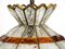 Large Italian Poliarte Glass Ceiling Lamp, 1960s, Image 7