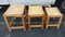 Tavolini ad incastro in pino, Svezia, anni '70, set di 3, Immagine 8
