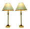 Vintage Brass and Green Metal Table Lamps, Kullmann, the Netherlands, 1970s, Set of 2 15