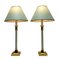 Vintage Brass and Green Metal Table Lamps, Kullmann, the Netherlands, 1970s, Set of 2 4
