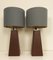 Conical Obelisk Faux-Leather Table Lamps, 1970s, Set of 2 15