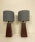 Conical Obelisk Faux-Leather Table Lamps, 1970s, Set of 2 16
