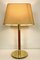 Metalarte Leather and Brass Table Lamp from Hansen, 1970s, Image 15