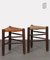 Straw Tripot Stools, 1960s, Set of 2, Image 6