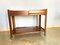 Vintage Italian Coffee Table in Walnut with Two Drawers, 1970s, Image 1