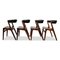 Vintage Danish Teak Dining Chairs, Set of 4 1