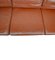 Vintage Danish Leather Eva 3-Seater Sofa and Footstool from Stouby, Set of 2 6