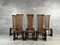 Stühle aus Stroh mit hoher Rückenlehne aus Holz von Marzio Cecchi für Studio Most, Italien, 1970er, 6er Set 1