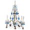 Gilded Bronze and Colored Murano Glass Chandelier, 1930s 1