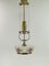 Adjustable Chandelier with Hand Painted Glass Shade from Vienna, 1920s 1