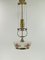 Adjustable Chandelier with Hand Painted Glass Shade from Vienna, 1920s, Image 1