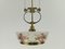 Adjustable Chandelier with Hand Painted Glass Shade from Vienna, 1920s 2