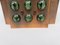Ceiling Lights in Green Cropped Glass Balls, Set of 2 35