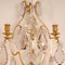 Antique French Wall Sconces in Crystal and Gold Gilded Bronze by Maison Charles, Set of 2 3