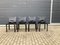 Cab Dining Chairs in Black Leather by Mario Bellini for Cassina, 1990s, Set of 4 12