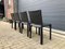 Cab Dining Chairs in Black Leather by Mario Bellini for Cassina, 1990s, Set of 4 4