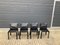 Cab Dining Chairs in Black Leather by Mario Bellini for Cassina, 1990s, Set of 4 34