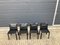 Cab Dining Chairs in Black Leather by Mario Bellini for Cassina, 1990s, Set of 4 35