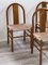 Geschwungene Esszimmerstühle aus Holz von Annig Sarian für Tisettanta, 1980er, 6er Set 3