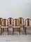Curved Wooden Dining Chairs by Annig Sarian for Tisettanta, 1980s, Set of 6 8