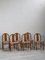 Curved Wooden Dining Chairs by Annig Sarian for Tisettanta, 1980s, Set of 6 1