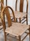 Geschwungene Esszimmerstühle aus Holz von Annig Sarian für Tisettanta, 1980er, 6er Set 6