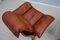 Brutalist Leather Armchairs, 1970s, Set of 2 5