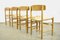 Danish J39 Dining Chairs in Oak by Børge Mogensen for F.D.B. Mobler, 1960s, Set of 4 4