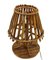 Vintage Italian Table Lamp in Rattan and Bamboo, 1960s 2