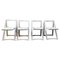 Italian White Trieste Folding Chairs by Aldo Jacober for Bazzani, 1970s, Set of 4 1