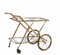 Italian Brass Bar Trolley by Cesare Lacca, 1950s, Image 2